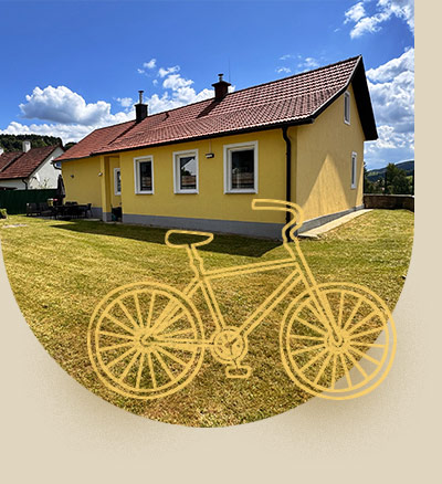 Fahrradabstellplatz beim Ferienhaus in Kirchberg